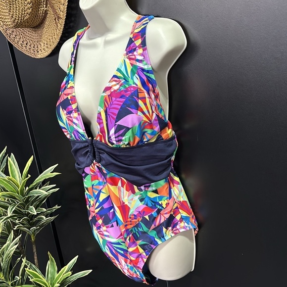 Dolfin Aquashape Tummy control,UV,multi crossback/scoop back,ruched, Las Palmas - Picture 5 of 16